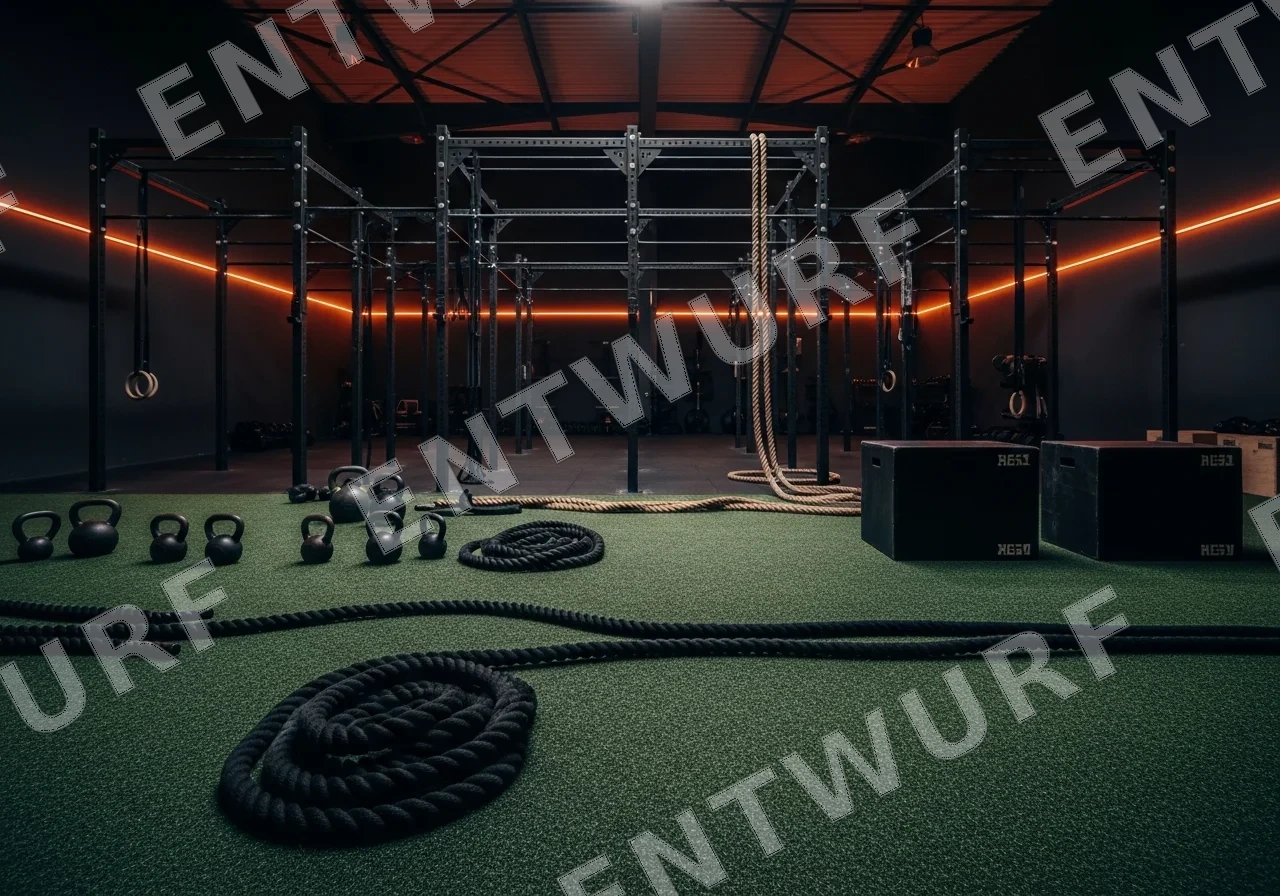 CrossFit- und Functional-Fitness-Fläche mit Kunstrasen