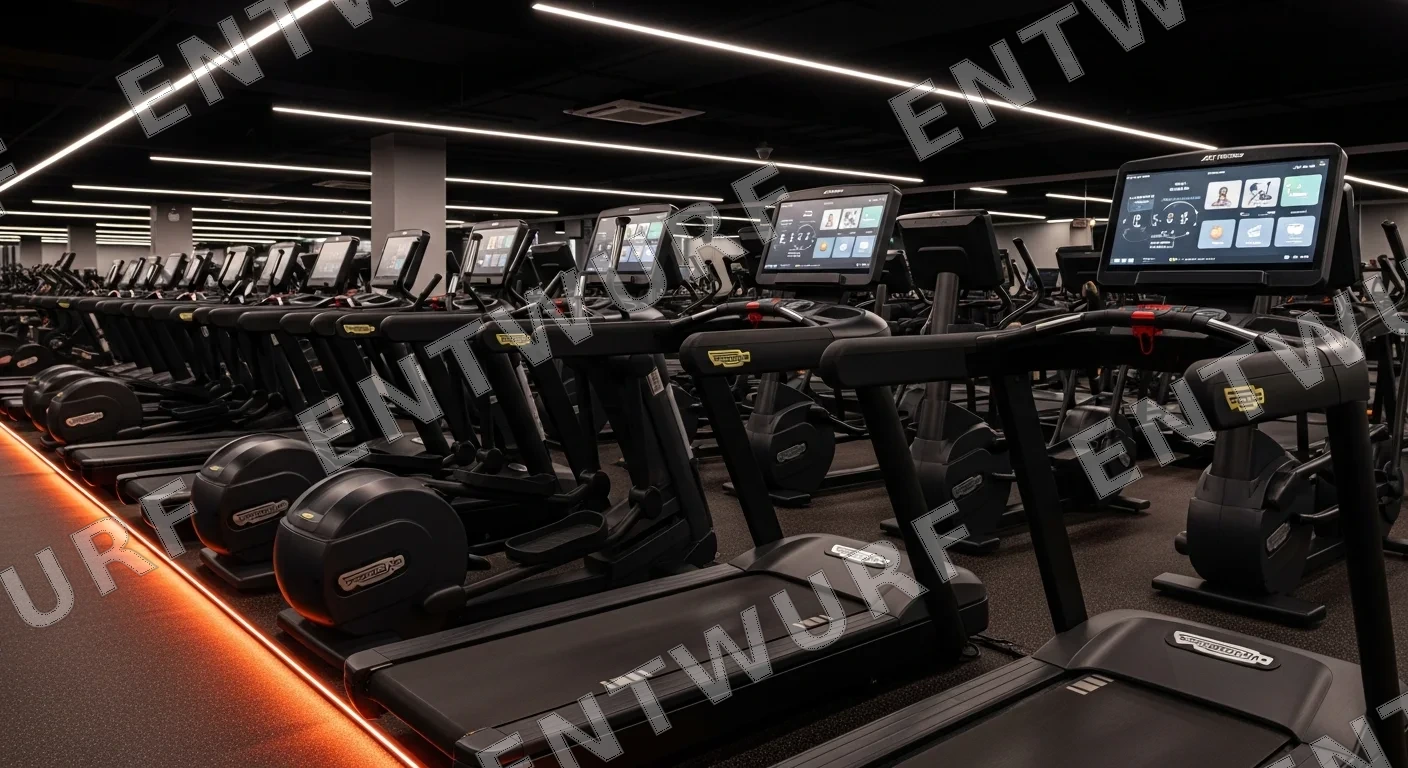 Cardio-Bereich im Moderncoach Gym