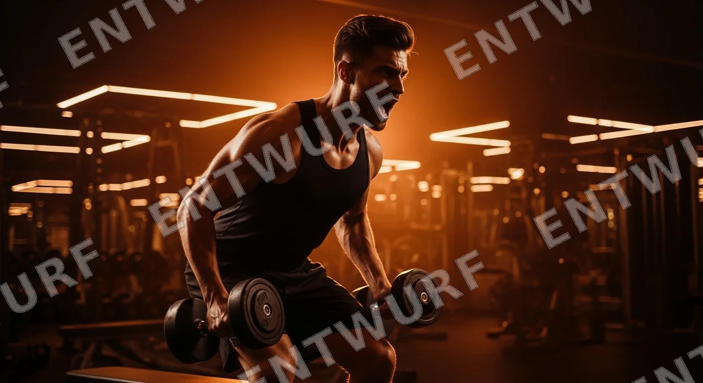 Athlet beim intensiven Training im Moderncoach Gym Grafenau